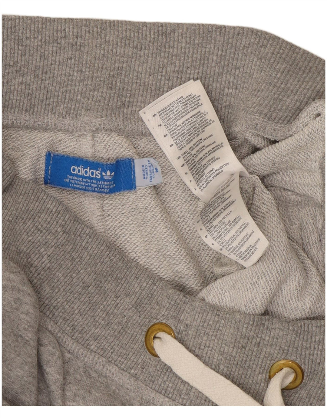 Pantaloni da tuta da donna ADIDAS Joggers UK 14 Cotone screziato grigio medio