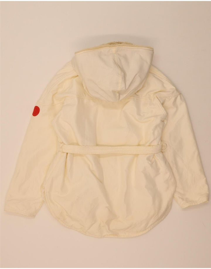 Giacca anorak da donna con cappuccio Ice UK 16 Large bianca in poliammide