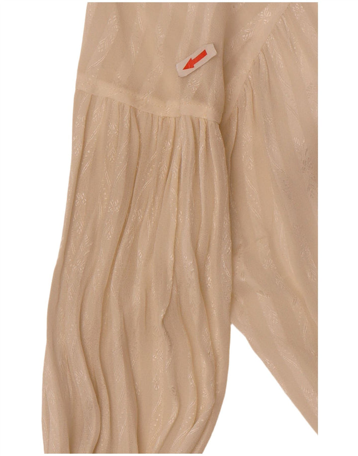 Camicetta pullover da donna vintage IT 44 a righe bianche medie