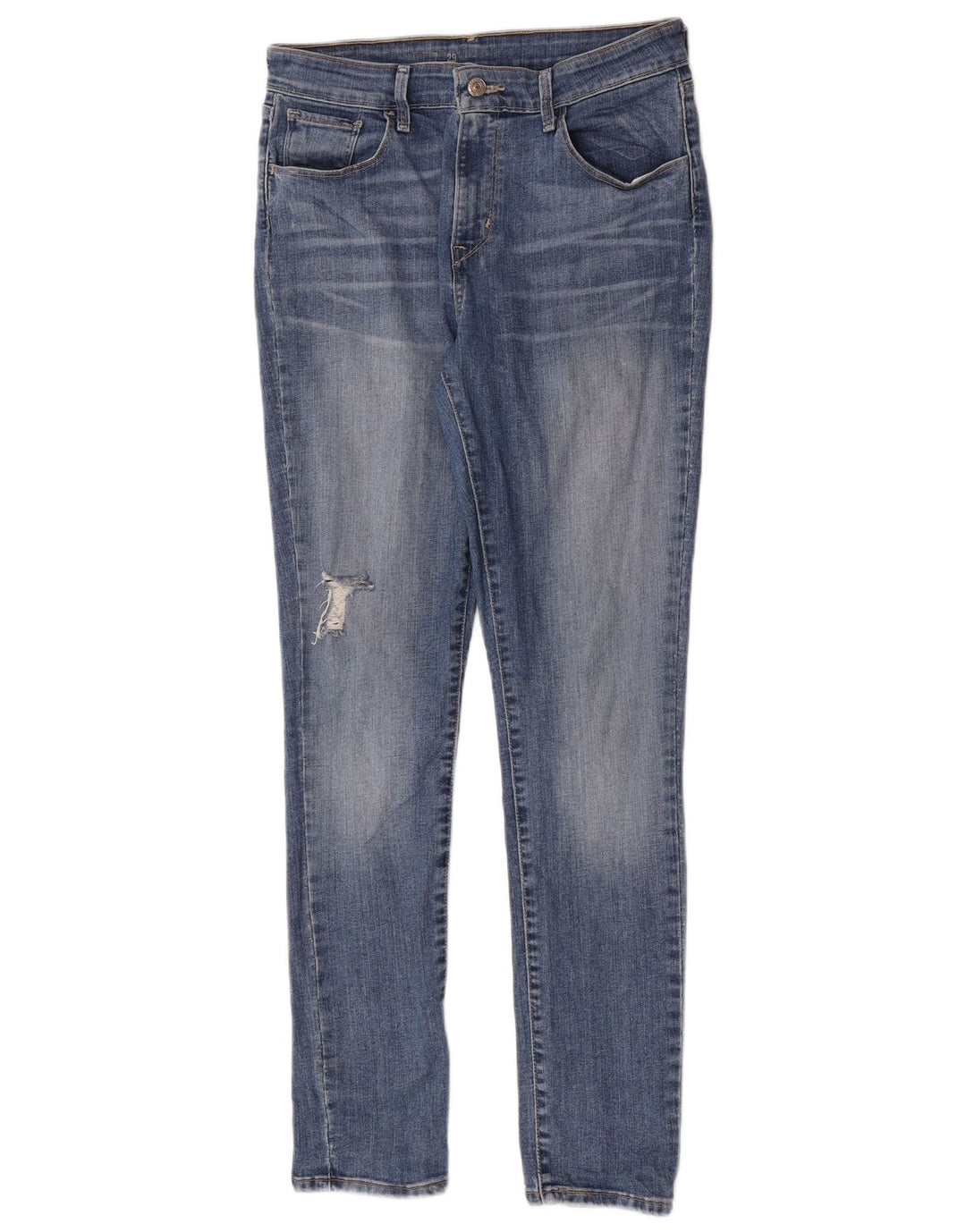 Jeans skinny effetto invecchiato Levi's da donna W29 L30 cotone blu