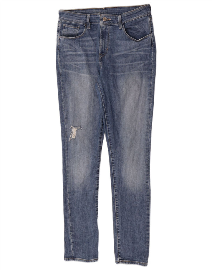 Jeans skinny effetto invecchiato Levi's da donna W29 L30 cotone blu