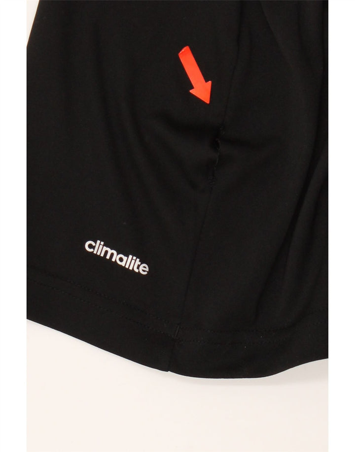 T-shirt grafica Adidas Climalite da uomo XS nera