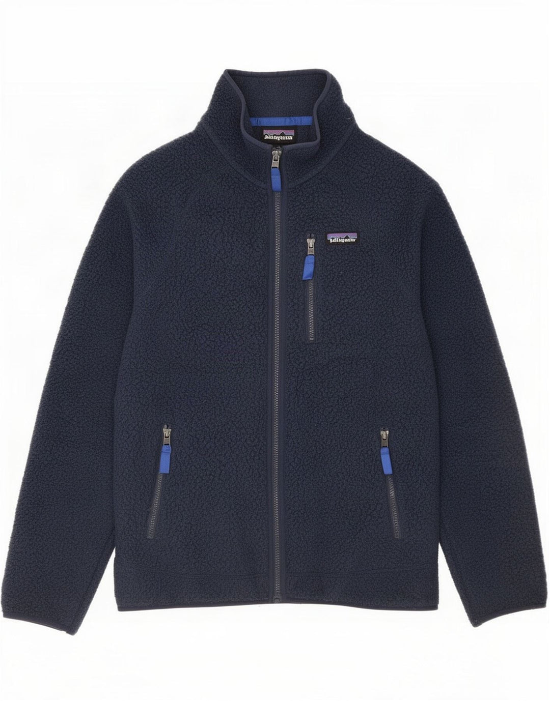 Giacca in pile da uomo Patagonia UK 38 medio blu navy poliestere