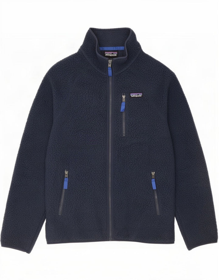 Giacca in pile da uomo Patagonia UK 38 medio blu navy poliestere