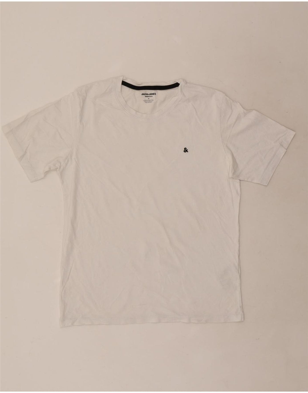 T-shirt da uomo Jack & Jones Top in cotone bianco medio