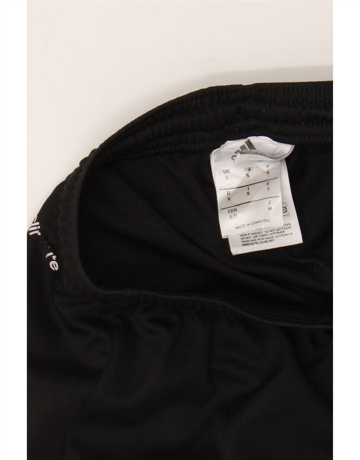 Pantaloncini sportivi Adidas Climalite da ragazzo 9-10 anni piccoli in poliestere nero