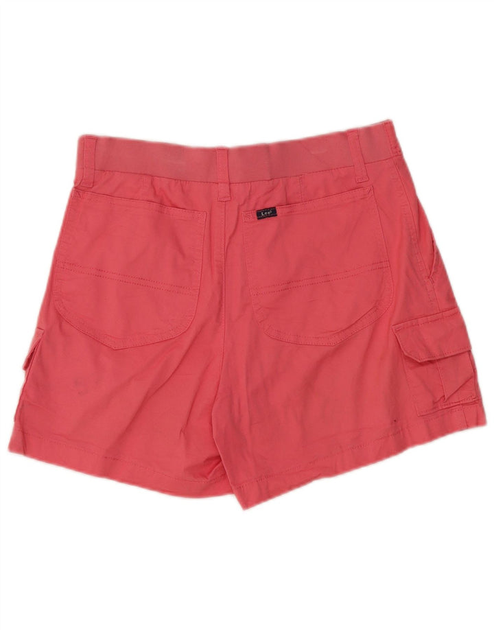 Pantaloncini cargo da donna Lee US 8 medi W28 cotone rosa