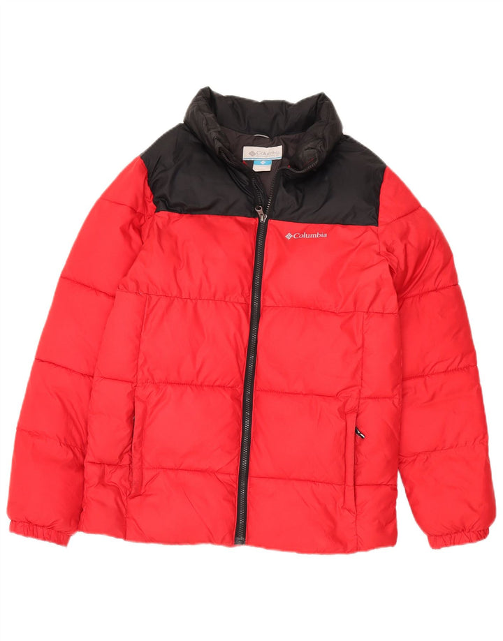 Giacca imbottita Columbia da ragazzo 14-15 anni Large in poliestere color block rosso