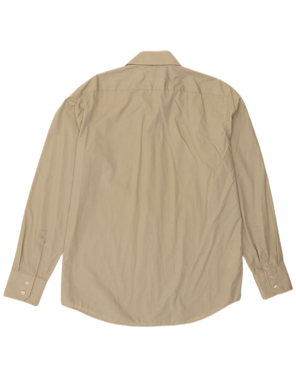 Camicia da uomo Hugo Boss taglia 41 16 grande cotone kaki