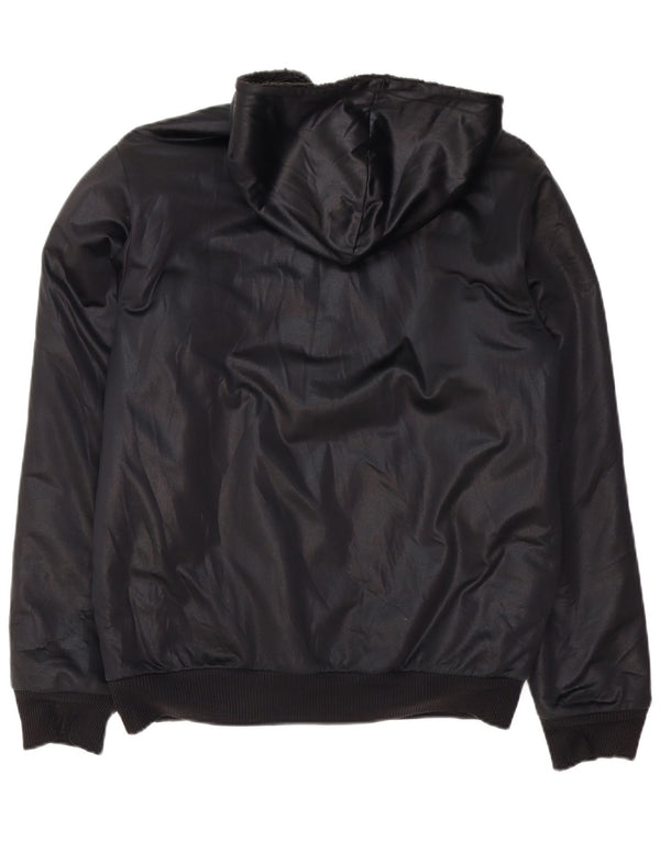 ADIDAS Giacca bomber con cappuccio da uomo Chile 62 UK 38 poliestere nero medio