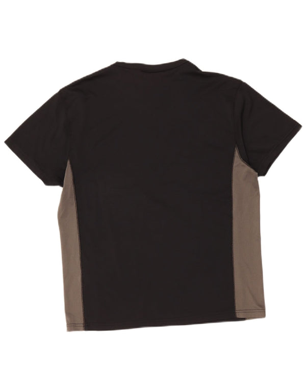 T-shirt Reebok da uomo Top Medium Black Colourblock