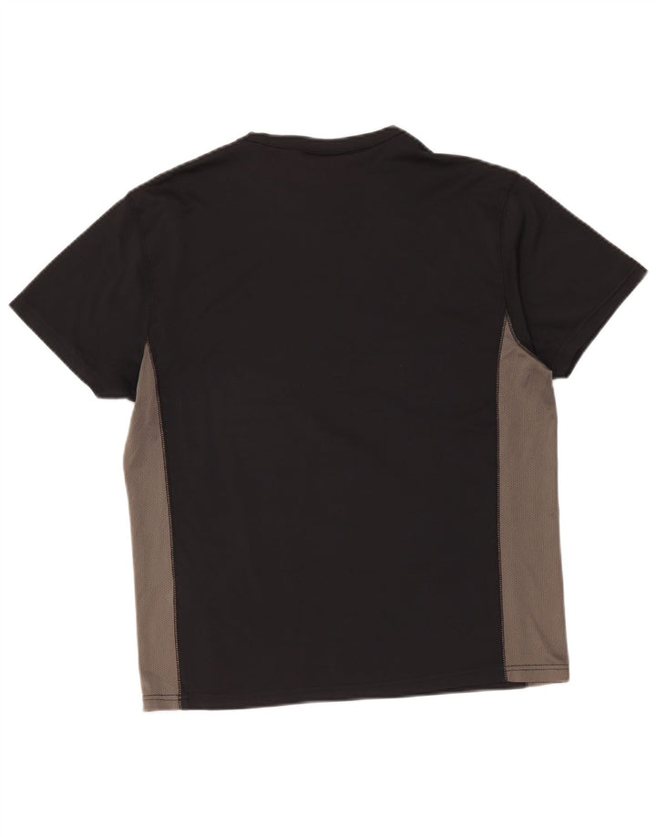 T-shirt Reebok da uomo Top Medium Black Colourblock