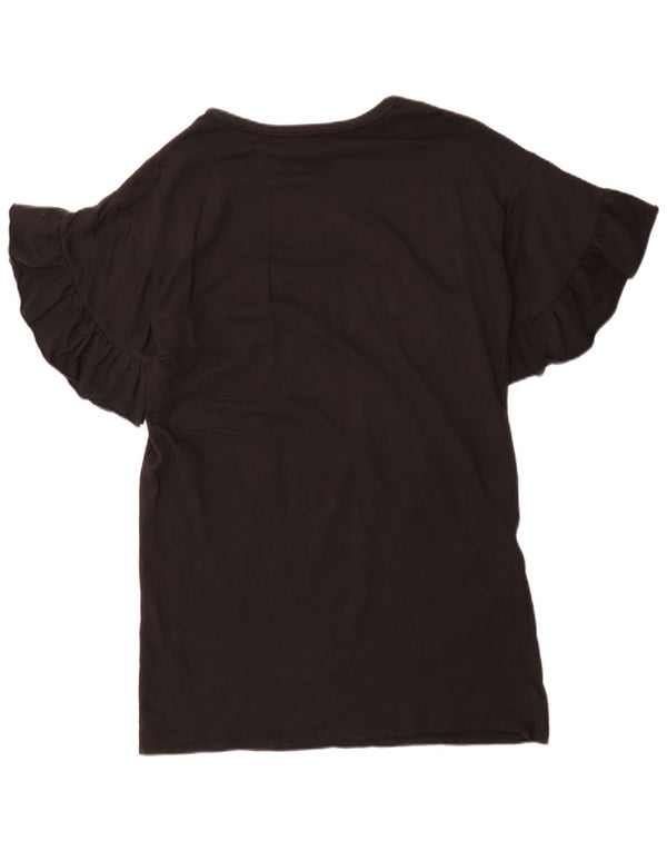 Abito T-shirt oversize Trafaluc da donna Zara UK 10 piccolo nero