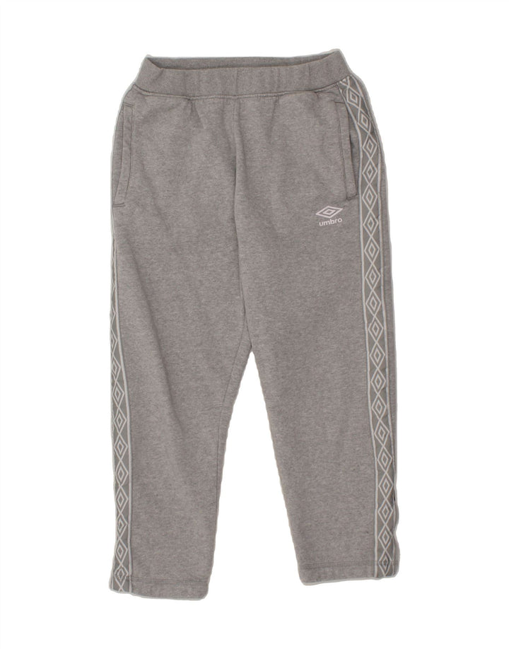 UMBRO Womens Graphic Tracksuit Trousers UK 10 Small  Grey Cotton Vintage Umbro and Second-Hand Umbro from Messina Hembry 