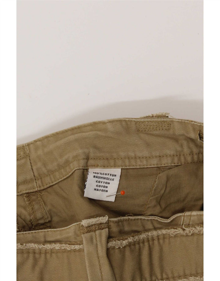 Pantaloncini cargo vintage da uomo IT 48 medi W32 cotone kaki