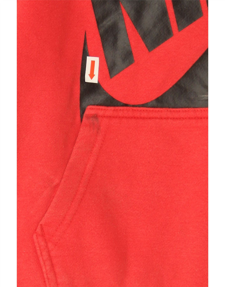 Felpa con cappuccio grafica Nike da ragazzo, 6-7 anni, grande, rossa