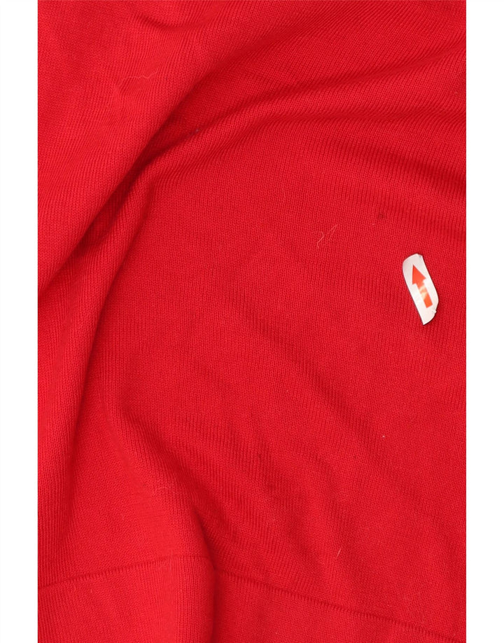 Maglione maglione girocollo da uomo Calvin Klein Jeans in cotone rosso medio