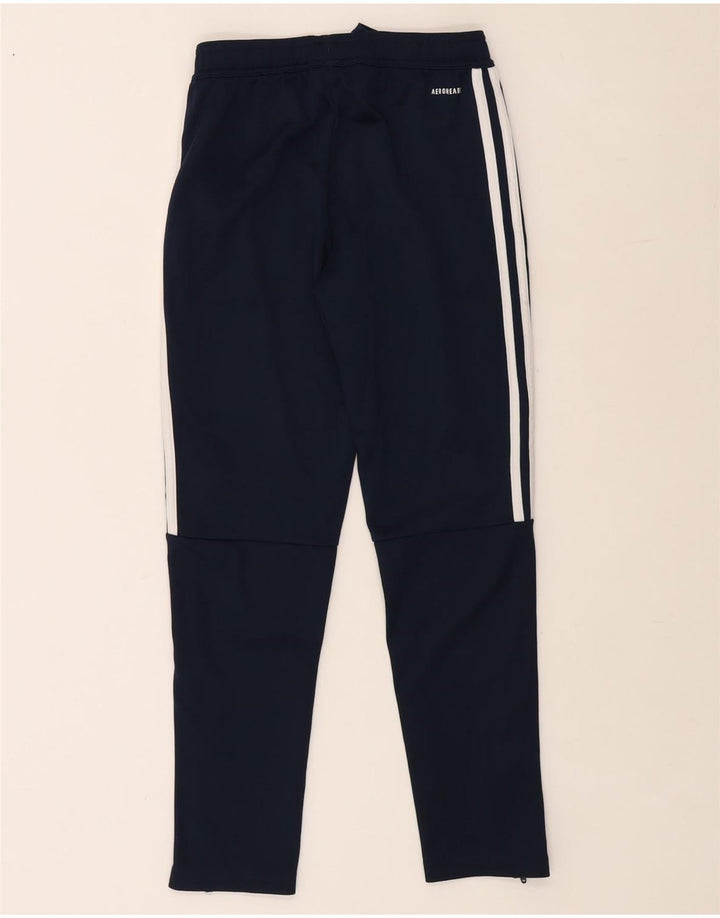 Pantaloni da tuta ADIDAS Aeroready da ragazzo 11-12 anni in poliestere blu navy