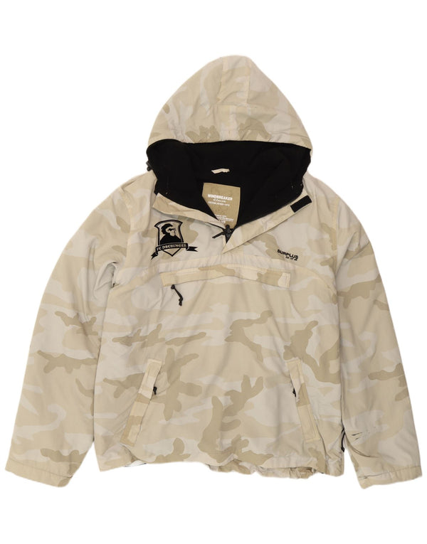 Giacca a vento con cappuccio da uomo Surplus UK 40 Large Beige Camouflage