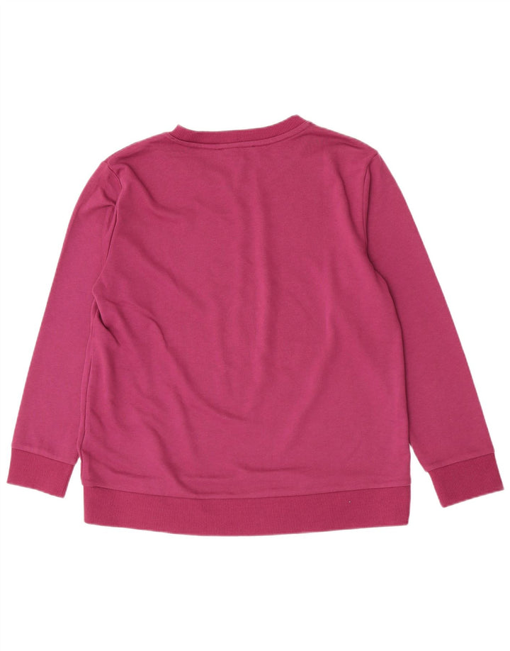 Felpa grafica da donna Dkny Maglione UK 14 Cotone viola medio