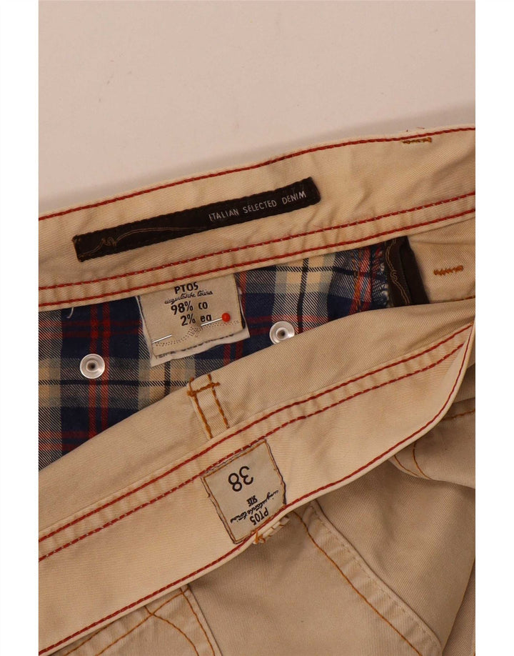Pantaloncini casual da uomo PT05 W38 XL Cotone beige