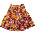 VINTAGE Womens Pleated Skirt W28 Medium Multicoloured Floral Viscose Vintage Vintage and Second-Hand Vintage from Messina Hembry 