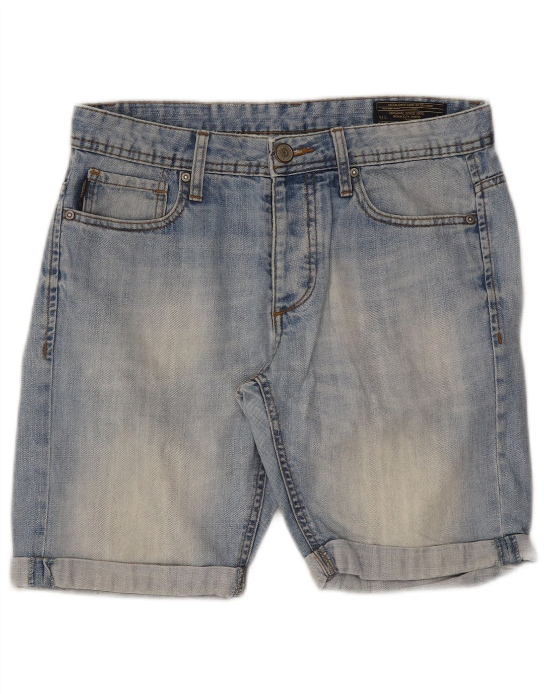 Pantaloncini di jeans da uomo Jack & Jones W32 Blu medio