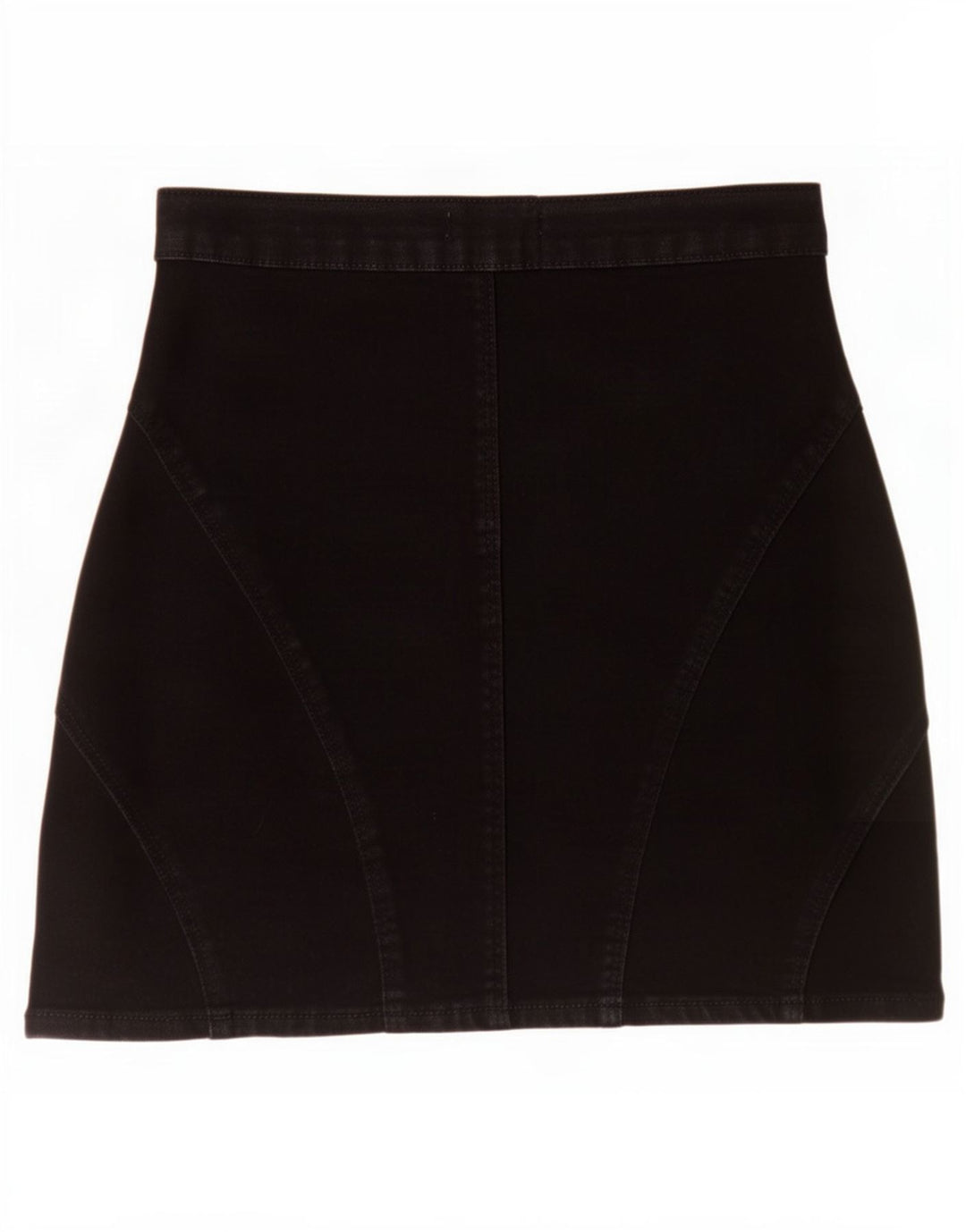 Mini gonna di jeans Zara da donna media W28 nera