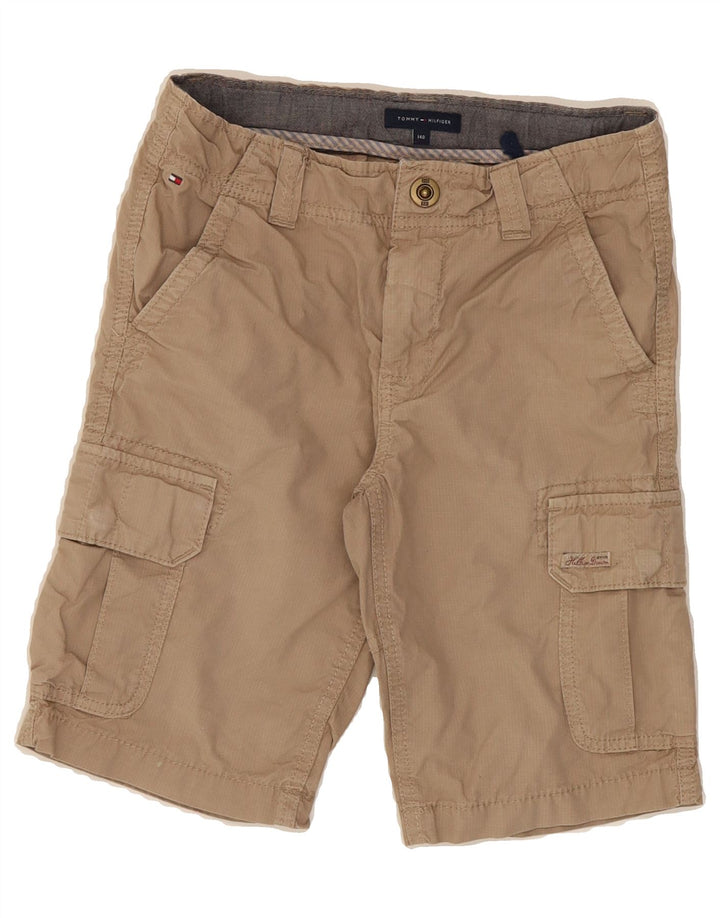 TOMMY HILFIGER Boys Cargo Shorts 9-10 Years W24  Beige Cotton Vintage Tommy Hilfiger and Second-Hand Tommy Hilfiger from Messina Hembry 