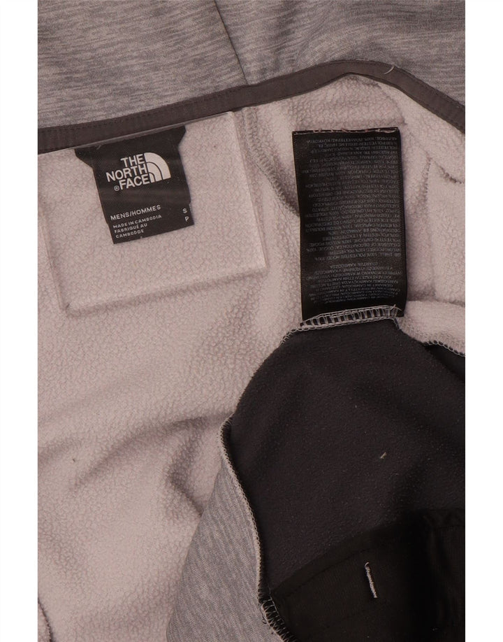 Maglione con cappuccio e zip da uomo The North Face piccolo poliestere chiazzato grigio