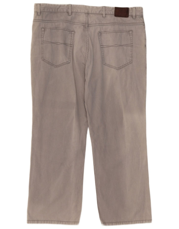 Pantaloni casual dritti Marks & Spencer da uomo blu Harbour W42 L29 grigi