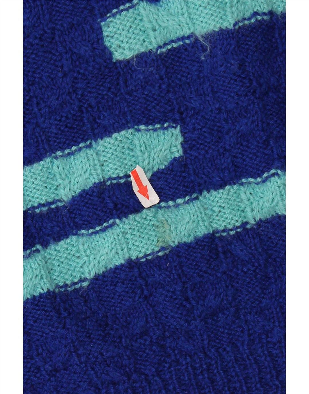 Canotta vintage da donna, canotta UK 16, grande a righe blu