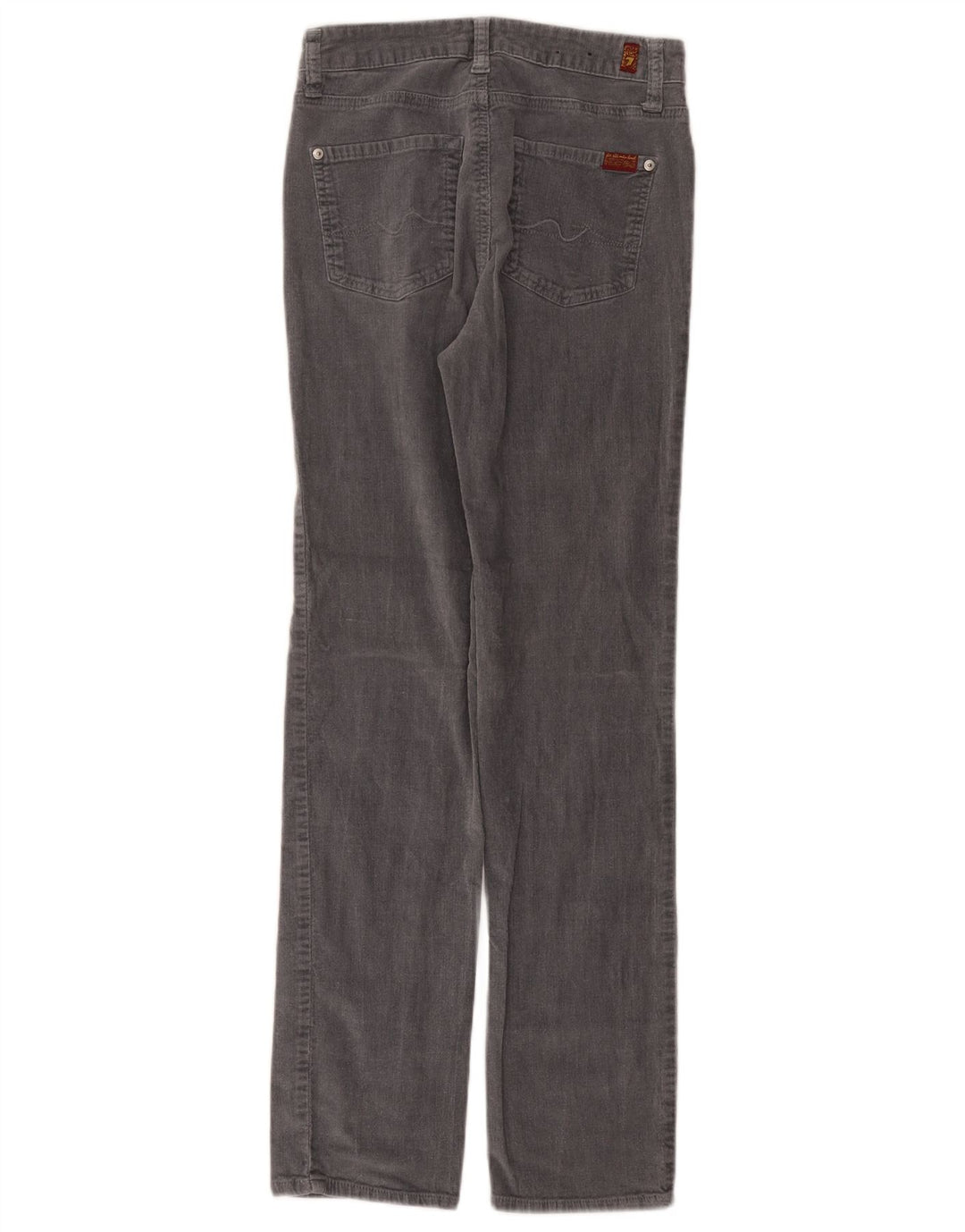 7 FOR ALL MANKIND Pantaloni dritti in velluto a coste da ragazzo 15-16 anni W32 L29 Grigio