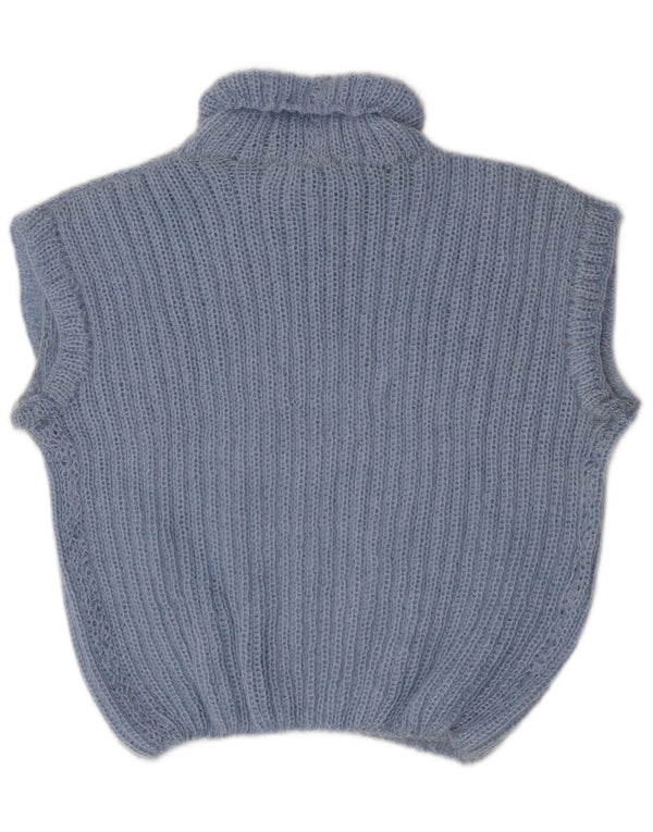 Canottiera vintage da donna UK 10 piccola blu