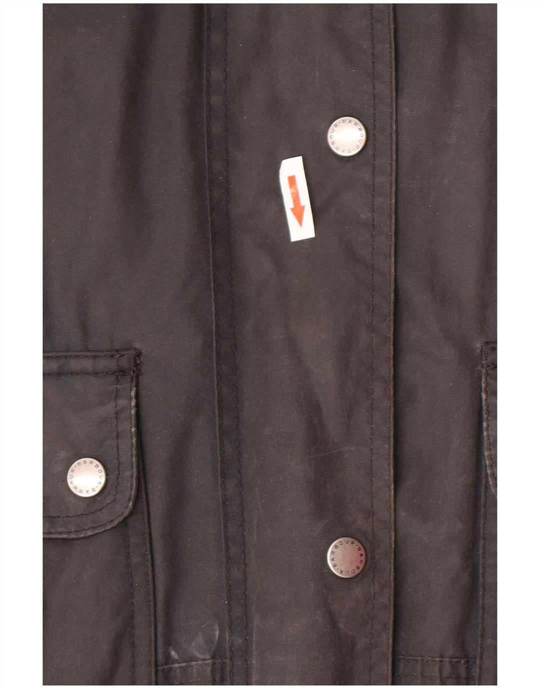 BARBOUR Giacca cerata oversize con cappuccio da donna UK 12 Medio Blu Navy Cotone
