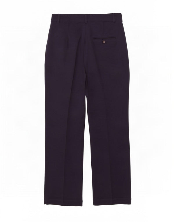 Pantaloni da abito a vita alta da donna Ralph Lauren US 8 Medium W26 L32 Blu Navy