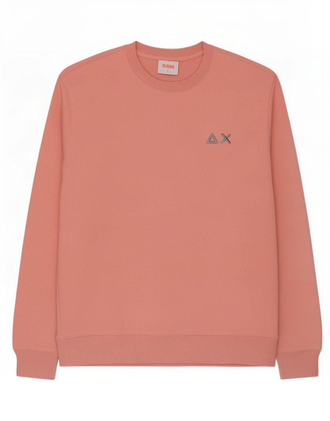 Felpa da uomo Sun68 Maglione grande cotone rosa