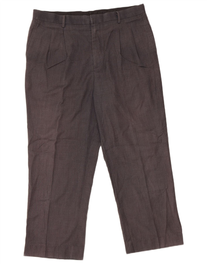 PIERRE CARDIN Pantaloni chino con pegging da uomo W36 L26 Grigi