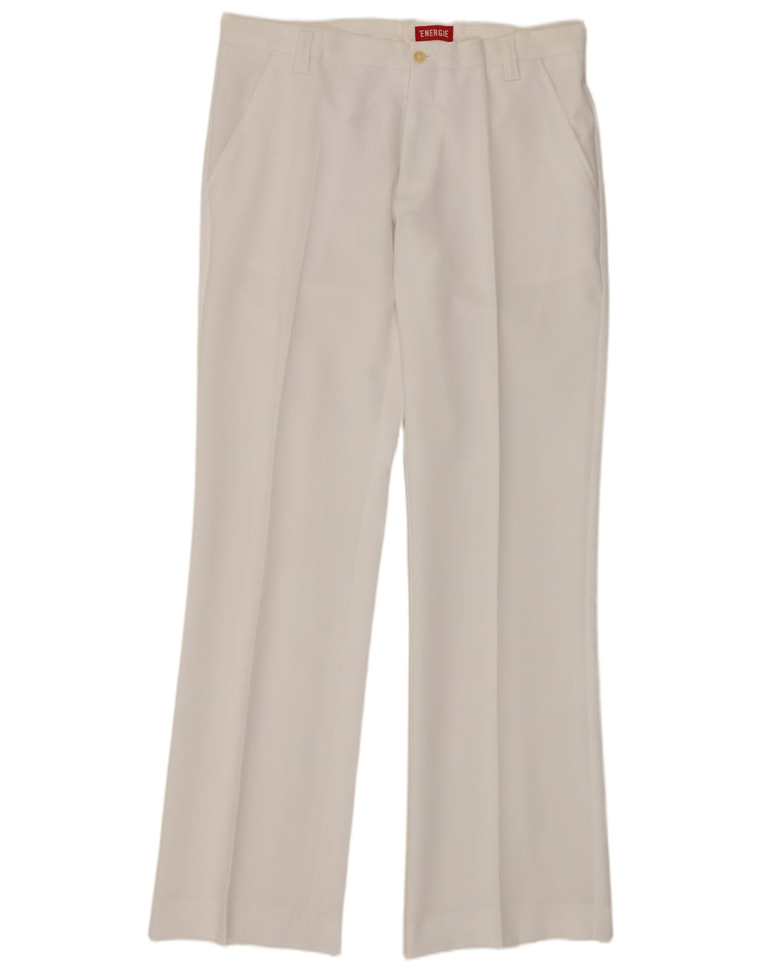 Pantaloni chino dritti da uomo Energie W36 L34 poliestere bianco