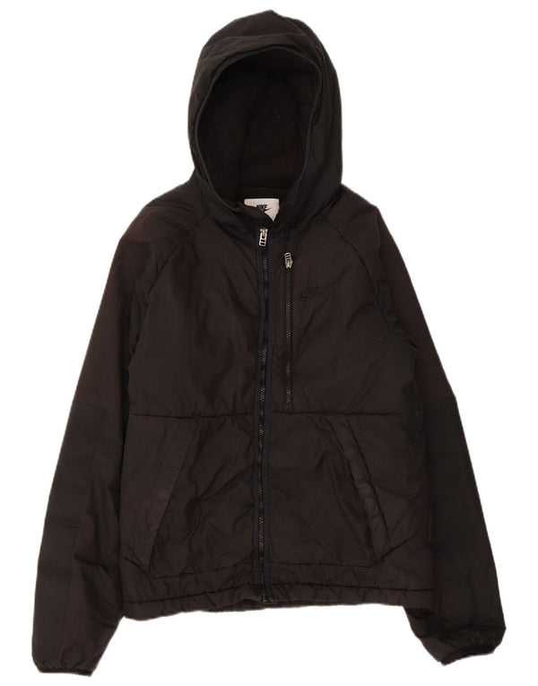 Giacca a vento con cappuccio Nike Therma-Fit da uomo UK 36 piccola nera
