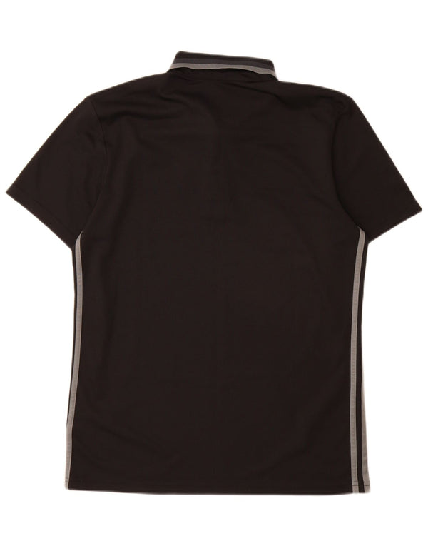 Polo Adidas da uomo per le scuole dell'Irlanda del Nord, media, in poliestere nero