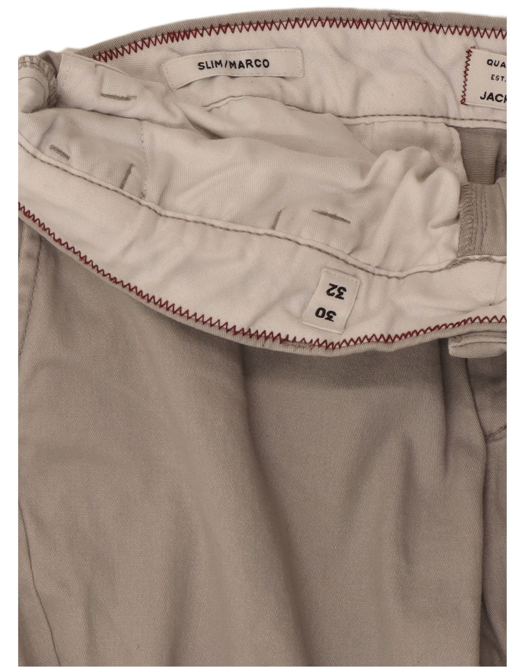 Pantaloni chino slim Marco da uomo Jack & Jones W30 L25 grigi