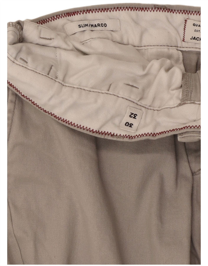 Pantaloni chino slim Marco da uomo Jack & Jones W30 L25 grigi