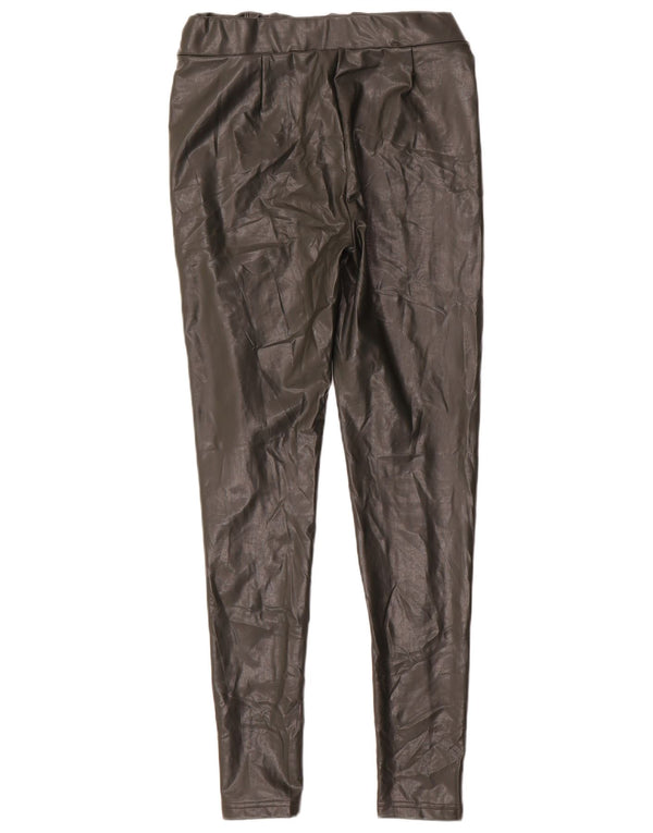 Leggings in ecopelle da donna Marks & Spencer UK 12 verde medio