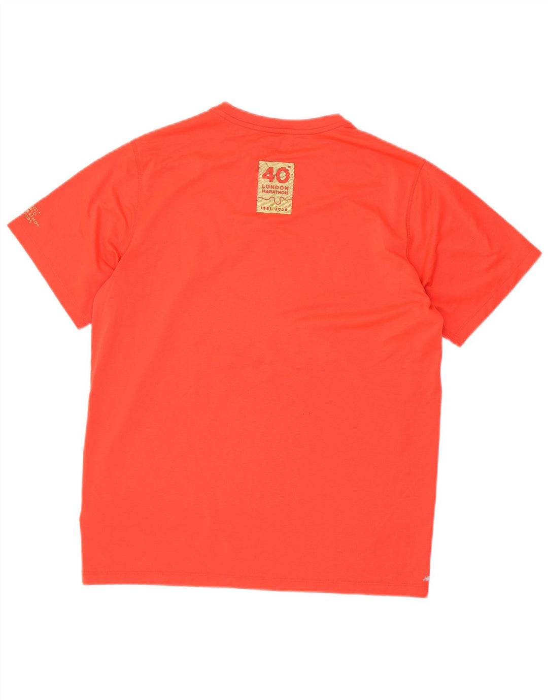 T-shirt grafica da uomo New Balance Top grande rosso in poliestere