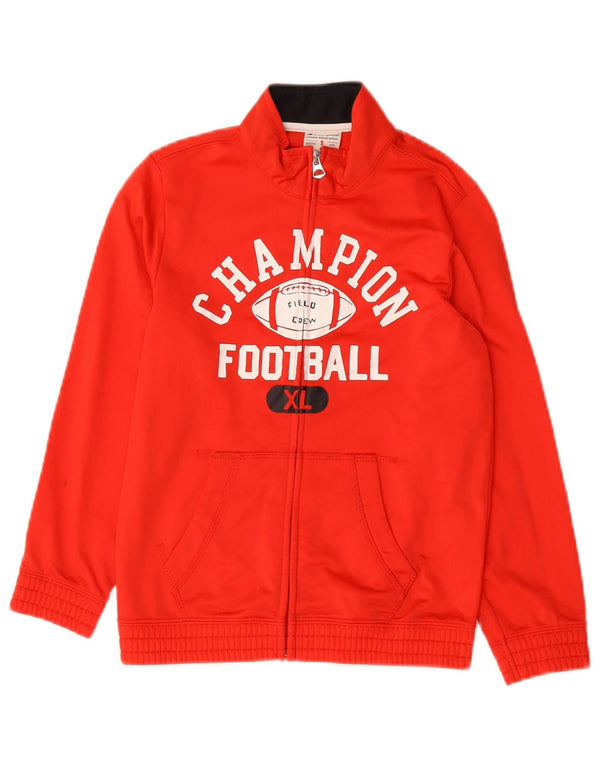 Giacca da tuta grafica Champion da ragazzo 7-8 anni piccola in poliestere rosso