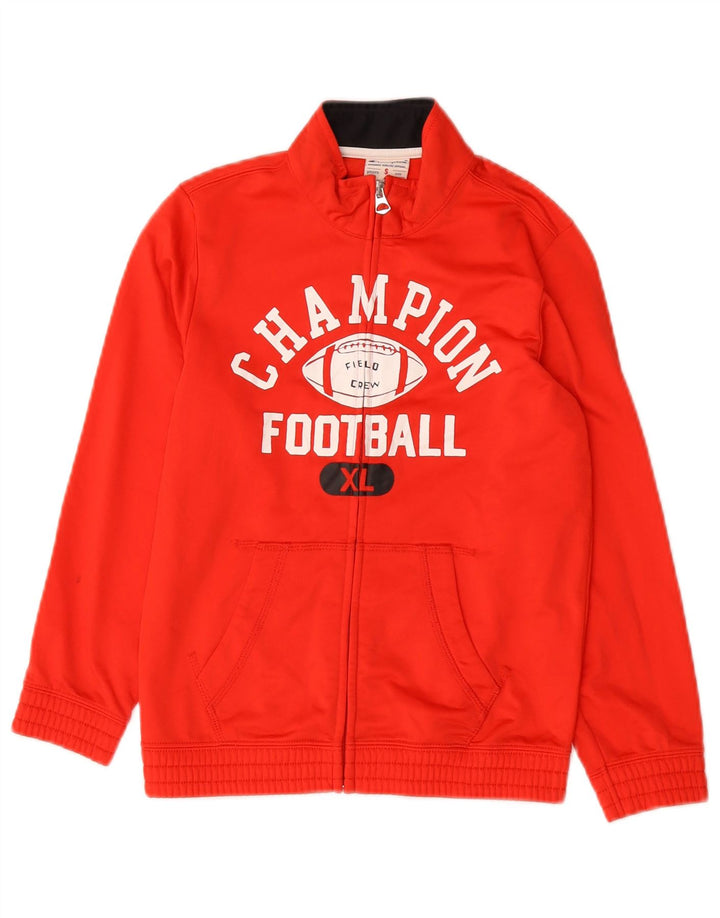 Giacca da tuta grafica Champion da ragazzo 7-8 anni piccola in poliestere rosso