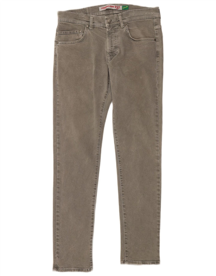 CARRERA Jeans 717 Slim da Uomo IT 48 Medio W33 L32 Cotone Grigio