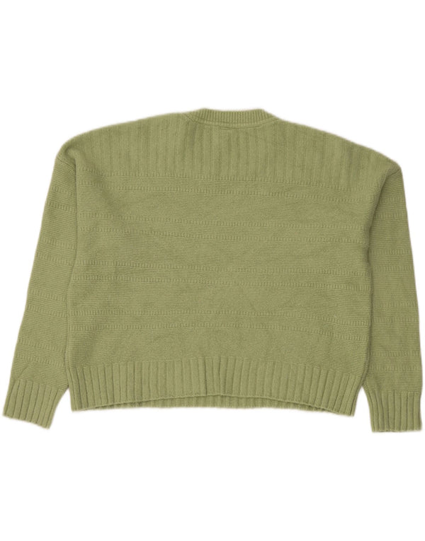 Maglione girocollo oversize corto da donna John Lewis UK 14 grande verde