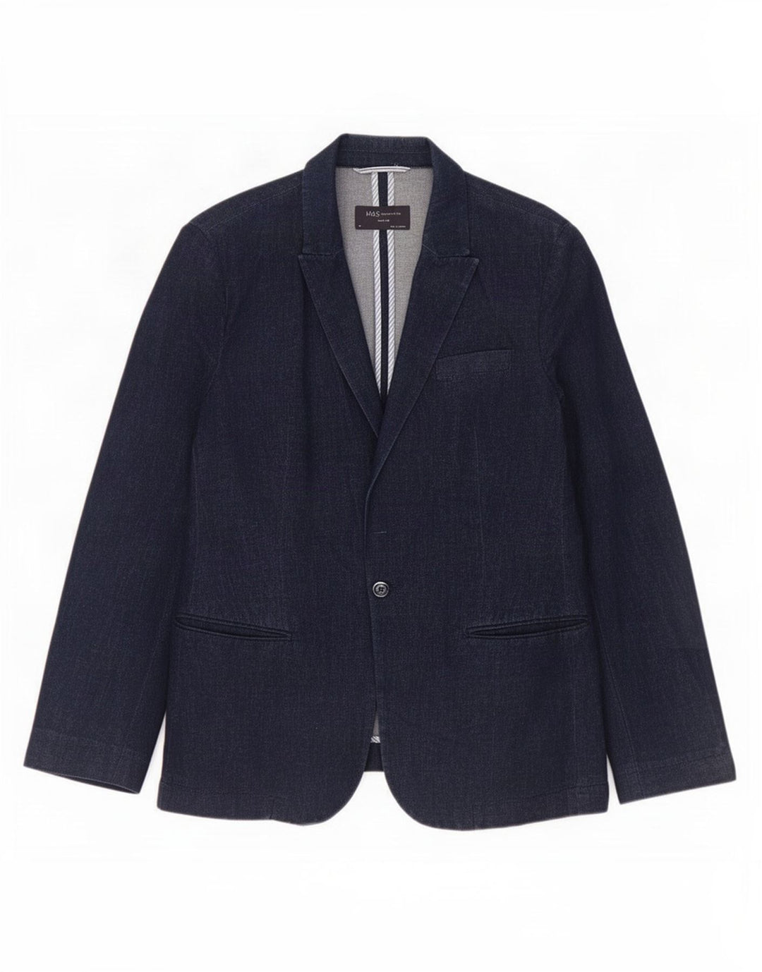 Giacca blazer a 1 bottone Marks & Spencer da donna UK 14 medio blu navy